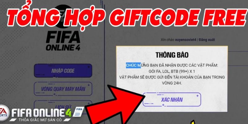 Tổng hợp code FIFA Online 4